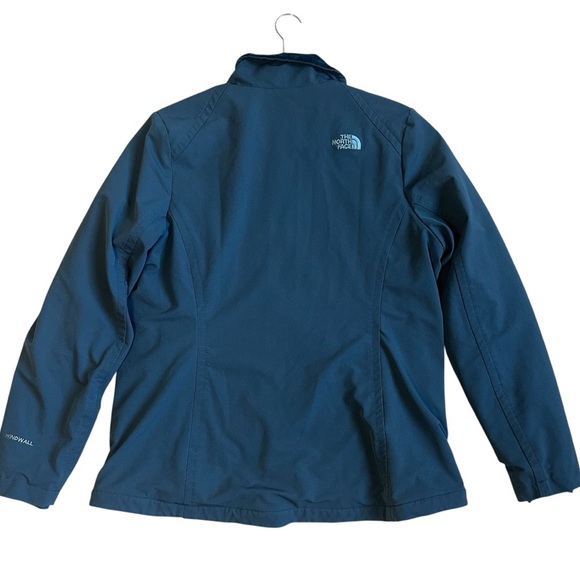 The North Face Jacket wind wall warm Navy Fleece zip woman XL - Picture 3 of 9